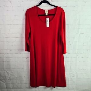 Chico's Women's Red Dress (1) M/8